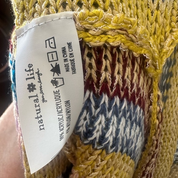 NWT NATURAL LIFE XL Vibrant Striped Sweater Beachy NEW Santa Fe all-season - Picture 7 of 10